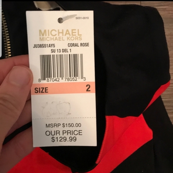 Michael Kors Sleeveless Chevron Dress - Picture 2 of 2